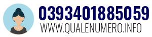 Numero di telefono 0393401885059 0393401885059