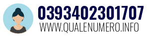 Numero di telefono 0393402301707 0393402301707