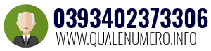 Numero di telefono 0393402373306 0393402373306