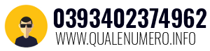 Numero di telefono 0393402374962 0393402374962