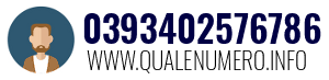 Numero di telefono 0393402576786 0393402576786