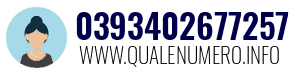 Numero di telefono 0393402677257 0393402677257