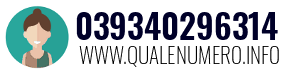 Numero di telefono 039340296314 039340296314