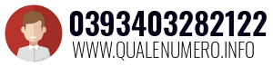Numero di telefono 0393403282122 0393403282122