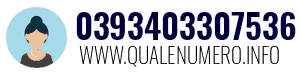 Numero di telefono 0393403307536 0393403307536
