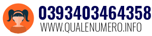 Numero di telefono 0393403464358 0393403464358