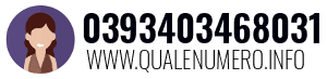 Numero di telefono 0393403468031 0393403468031