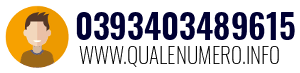 Numero di telefono 0393403489615 0393403489615