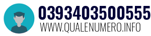 Numero di telefono 0393403500555 0393403500555