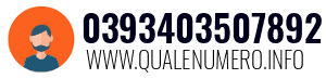 Numero di telefono 0393403507892 0393403507892