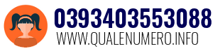Numero di telefono 0393403553088 0393403553088