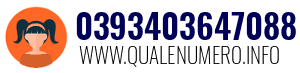 Numero di telefono 0393403647088 0393403647088