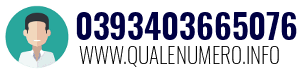 Numero di telefono 0393403665076 0393403665076