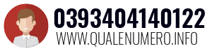 Numero di telefono 0393404140122 0393404140122