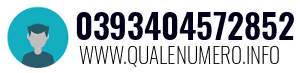 Numero di telefono 0393404572852 0393404572852