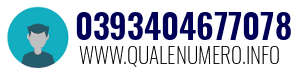 Numero di telefono 0393404677078 0393404677078