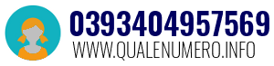 Numero di telefono 0393404957569 0393404957569