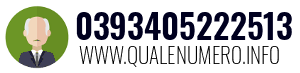 Numero di telefono 0393405222513 0393405222513