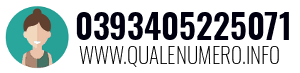 Numero di telefono 0393405225071 0393405225071