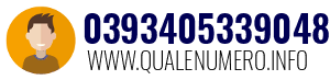 Numero di telefono 0393405339048 0393405339048