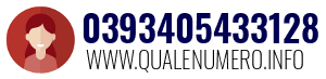 Numero di telefono 0393405433128 0393405433128