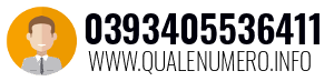 Numero di telefono 0393405536411 0393405536411