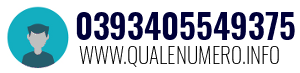 Numero di telefono 0393405549375 0393405549375