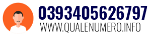 Numero di telefono 0393405626797 0393405626797