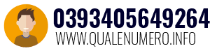 Numero di telefono 0393405649264 0393405649264