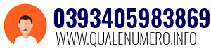 Numero di telefono 0393405983869 0393405983869