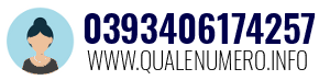 Numero di telefono 0393406174257 0393406174257