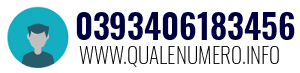 Numero di telefono 0393406183456 0393406183456