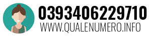 Numero di telefono 0393406229710 0393406229710