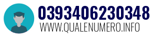 Numero di telefono 0393406230348 0393406230348