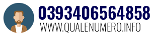 Numero di telefono 0393406564858 0393406564858