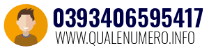Numero di telefono 0393406595417 0393406595417
