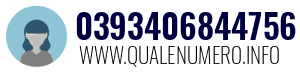 Numero di telefono 0393406844756 0393406844756