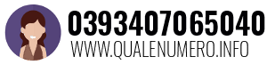 Numero di telefono 0393407065040 0393407065040