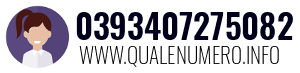 Numero di telefono 0393407275082 0393407275082