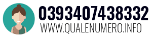 Numero di telefono 0393407438332 0393407438332