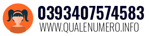 Numero di telefono 0393407574583 0393407574583