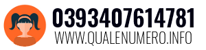 Numero di telefono 0393407614781 0393407614781