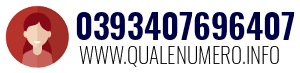 Numero di telefono 0393407696407 0393407696407