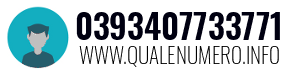 Numero di telefono 0393407733771 0393407733771
