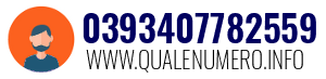 Numero di telefono 0393407782559 0393407782559