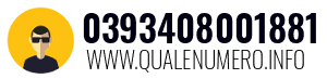 Numero di telefono 0393408001881 0393408001881