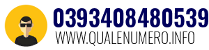 Numero di telefono 0393408480539 0393408480539