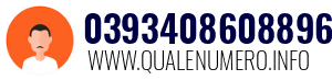 Numero di telefono 0393408608896 0393408608896