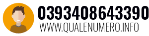 Numero di telefono 0393408643390 0393408643390