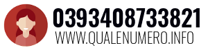 Numero di telefono 0393408733821 0393408733821